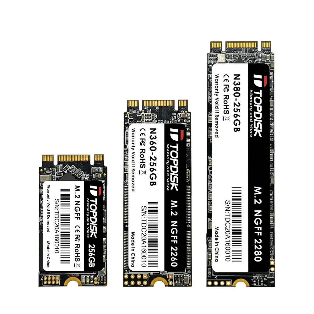 Topdisk N380 portátil SSD M.2 NGFF 2242 128 GB 256 GB Disco Duro SSD de 512 GB nvme m2 ssd 2tb