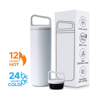 Botella de Agua Deportiva Portátil con Aislamiento Térmico de 12-24 Horas, Certificada por BSCI, de Acero Inoxidable 18/8 304, Libre de BPA, con Tapa Hermética, Ideal para Regalo