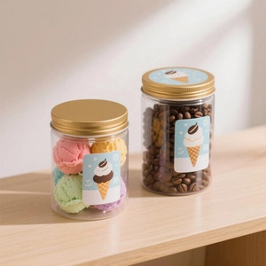 Food Grade <b>Plastic</b> <b>Jar</b> PET clear Cake <b>Jar</b> <b>Plastic</b> Transparent Hard Cake Cookie <b>Jar</b> <b>Plastic</b> With Lid - Product Image 4