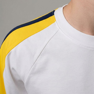 Camiseta de Manga Raglán de Algodón de Alta Calidad Personalizada, con Bloques de Color en Contraste, Estilo Streetwear, Talla Grande para Hombre - Product Image 3