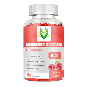 Gomitas de Glicinato de Magnesio de Marca Privada OEM, Extra Fuertes, Sin Azúcar, Alivia Calambres Musculares con Vitamina B6 - Product Image 1