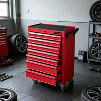 Armoire à outils 7 tiroirs, mini, en acier inoxydable, revêtement poudré, compacte, roulante, robuste, pour la maison et le garage
