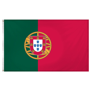 Drapeau imprimé 3x5 pieds en polyester 100% avec en-tête en toile, double couture, nouveau stock en gros, Portugal, <span class=keywords><strong>portugais</strong></span> - Product Image 1