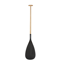 Pagaie de canoë à outrigger en bois ultraléger et en fibre de carbone de taille personnalisée Neokudo, pagaie à manche courbé OC