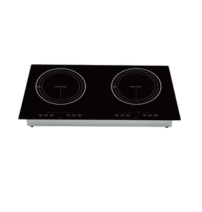 2024 thiết kế mới nhất cho đôi đầu đốt COOKTOP gương pha lê đánh bóng bảng điều khiển cảm ứng điều khiển đôi cảm ứng nồi Bảng Loại - Product Image 1