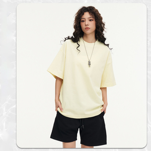 Fabricante de Ropa MT2621, Camisetas Personalizadas 100% Algodón, 350 GSM, Camisetas Extra Grandes Lisas - Product Image 4