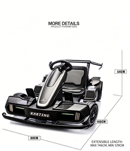 Kart électrique pour enfants en promotion : structure sécurisée pour les jeux en parc et les loisirs en plein air en famille - Product Image 4
