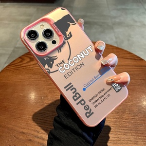 Ốp lưng điện thoại cứng <span class=keywords><strong>IMD</strong></span> PC dành cho iPhone 17 Air 16 15 Pro Max, màu đỏ, họa tiết dừa, thời trang, chống xước, dành cho iPhone 14 13 12 11 X XS XR - Product Image 5