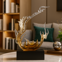 JingYue Maßgefertigte Moderne Abstrakte Harz-Spritzskulptur für Heim- und Bürodekoration, Luxuriöse Kunst-Geschenkidee