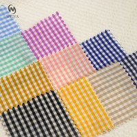 Tissu en coton lyocell à carreaux teints en fil de tartan en popeline vichy tissée de style uni pour chemise habillée de garçons