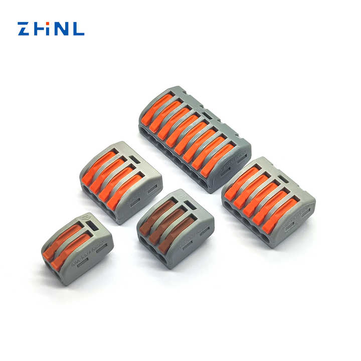 2pin 3pin 4pin 5pin Pa66 Cooper Spring Type Docking Wire Mini Push-In ...