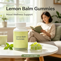 Gummies d'extrait pur de Mélisse Officinalis (Mélisse citronnée) – Complément Herbal en Matière Première en Gros pour Adultes