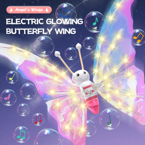 2023 Hot Sale Light up <strong>Elf</strong> butterfly wings Princess wings Toys Dynamic Music Electric butterfly <strong>Bubble</strong> wings - Product Image 3