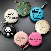 Ruban à mesurer promotionnel en cuir PU, ruban à mesurer imprimé personnalisé, 1,5 m, 3 m, mini ruban à mesurer pour cadeaux de marque