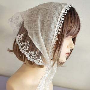 Primavera estate tradizionale sciarpa di pizzo triangolo capelli Bandana - Product Image 1