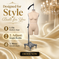 Mannequin de couture demi-corps féminin C75 pour lingerie, soutien-gorge, bikini, maillots de bain, confection de patrons, drapage et tailleur