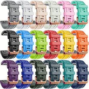 <span class=keywords><strong>Bracelet</strong></span> de <span class=keywords><strong>montre</strong></span> sport en silicone à libération rapide de 20 mm pour <span class=keywords><strong>Garmin</strong></span> Fenix 8 43 mm, <span class=keywords><strong>montre</strong></span> pour <span class=keywords><strong>femme</strong></span> - 18 couleurs disponibles - Product Image 2