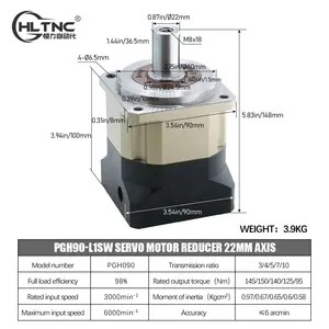 Das Reduzier stück PGH90 ist für 86 Schrittmotoren und 90 Servomotoren mit hohem Drehmoment für die Automatisierung industrie geeignet