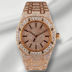 Bán buôn thể thao sang trọng Iced out xem người đàn ông tự động thiết kế đồng hồ cơ khí hip hop vvs <span class=keywords><strong>D</strong></span> colour moissanite đồng hồ - Product Image 3