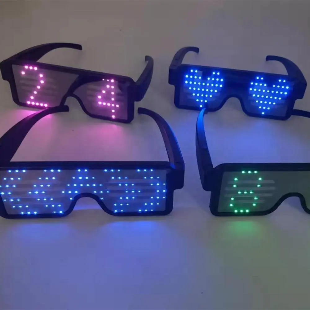 New Trendy di Ricarica USB LED Occhiali Da Sole Del Partito Magic Rave Occhiali LED Lampeggiante Occhiali per il Partito Del Club
