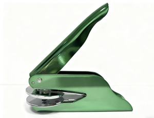Machine à embosser manuelle en acier de style moderne pour papier/bois/cuir, outil de décoration, machine à impression décorative, <span class=keywords><strong>tampon</strong></span> à logo personnalisé pour le bureau - Product Image 2