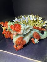 Statue de dragon chinois sculptée à la main en jade Xiuyan, sculpture de dragon naturelle, décoration Feng Shui pour la maison, ornement en cristal de guérison