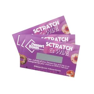 Impression <span class=keywords><strong>de</strong></span> cartes <span class=keywords><strong>de</strong></span> loterie à gratter personnalisées - Product Image 2