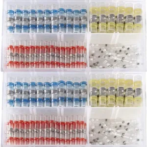 120 Stk. Lötmittel Dichtungsdrahtverbinder eingebacht 2:1 Wärmeschrumpfverschluss isoliertes Gesäßspleiß-Terminal wasserdichtes Gesäßverbinder-Kit - Product Image 2