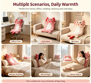 Coussin chauffant en peluche alimenté par USB-C, lavable, portable, doux et moelleux, pour soulager les douleurs menstruelles et dorsales, idéal pour canapé et lit - Product Image 4