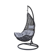 Pas cher Prix Jardin Extérieur Rotin Suspendu Oeuf Vivant Balançoire Chaises Ensemble Balançoire Pivotante