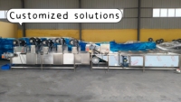 Commerciële belletjesreinigingsmachine voor het wassen van fruit, groenten, vis en voor de productie in voedingsfabrieken