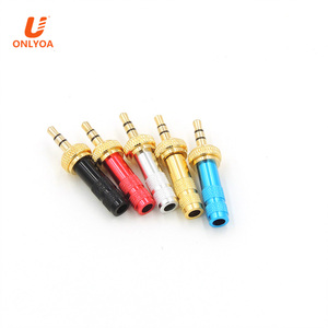חדש מיני 3.5mm חוט רמקול אודיו ג 'ק סטריאו תקע מיוחד זהב מצופה 3.5 סטריאו תקע עבור DIY - Product Image 6
