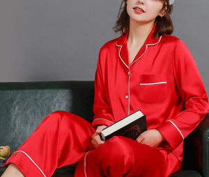 Nhà Máy Cung Cấp Trực Tiếp Đồ Ngủ Đặt Băng Lụa Đêm Mặc Cộng Với Kích Thước Satin Ngủ Cho Tuần Trăng Mật - Product Image 3