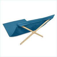 Chaise de plage avec logo personnalisé, design monobloc, support en bois massif, toile vintage, tissu durable anti-sable, chaise longue portable