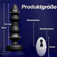 Vibrateur anal pour hommes et femmes, stimulateur de prostate, plug anal vibrant avec 10 modes