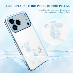 เคสโทรศัพท์แบบใส TPU นิ่มทนทานสวยงามสำหรับ iPhone 17/17 Pro/ 17 Air/17 Pro Max/ 16E/16/15 +/14 + ฝาครอบมือถือป้องกันการตกโครเมี่ยม - Product Image 4