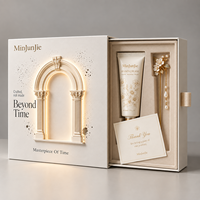 Boîte d'emballage cadeau OEM avec logo en relief, boîtes en carton créatives pour soins de la peau, design de boîte pour ensemble cosmétique avec insert en mousse EVA, boîte pour parfum