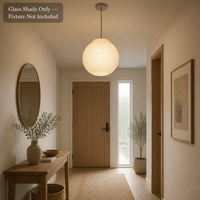 Abat-jour en verre givré Espere, motif gaufré transparent, pour lampe de table d'intérieur, achat en gros