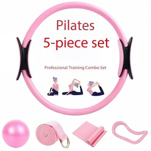 Nouvel ensemble <span class=keywords><strong>de</strong></span> fitness transfrontalier 13 pièces pour <span class=keywords><strong>l</strong></span>'exercice à domicile : équipement <span class=keywords><strong>de</strong></span> yoga pour débutants et accessoires <span class=keywords><strong>de</strong></span> <span class=keywords><strong>Pilates</strong></span> (cercle) – Nouveau produit - Product Image 5