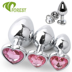 TT FOREST プレミアムステンレス防水アナル＆バットプラグセット ハート型アナルトレーナー 男女兼用 - Product Image 6