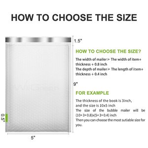 Nhà máy tùy chỉnh bong bóng bưu phẩm, 6x9 inch, trắng <span class=keywords><strong>Poly</strong></span> bưu phẩm, phong bì độn, vận chuyển phong bì, khả năng chịu nước, tự con dấu - Product Image 6