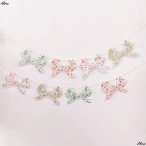 Decoración Colgante para Fiesta de Cumpleaños Infantil con Temática de Té de Primavera DAMAI, Guirnalda de Papel Desechable con Forma de Lazo Floral - Product Image 3