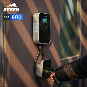 Borne de recharge murale 32A 3 phases OCPP 1.6J <span class=keywords><strong>22kW</strong></span> pour véhicules électriques avec carte RFID - Product Image 4
