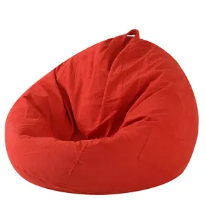 Atacado Sala De Estar Cadeira Beanbag Cama Artificial Fur Bean Bag Sofá Capa Giant Bean Bag Chair