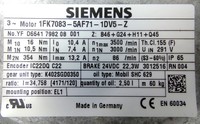 1FK7083-5AF71-1DV5-Z Sin ar 291V 10.4A 3500rpm - Original Nuevo de Fábrica