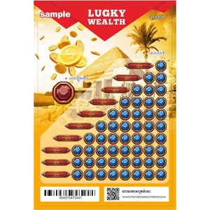 Prix d'usine Fabricant de cartes à gratter personnalisées pour loteries, impression de cartes à gratter pour entreprises - Product Image 3