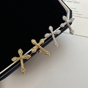Boucles d'oreilles en argent pur S925, design rétro français, luxe léger, simple, mode, zircon, forme goutte, certifiées IGI - Product Image 2