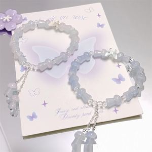 Trendy Colorful Sweet Fantasy Popcorn Butterfly Beads <b>Bracelet</b> for Women Girls Mushroom Charm Pendant Hand <b>Beaded</b> <b>Bracelet</b> - Product Image 3