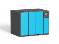 Compresseurs industriels 110 kW 150 CV, compresseur d'air rotatif à vis bi-étagé à faible bruit, entraînement direct PM VSD, moteur 0,8 MPa
