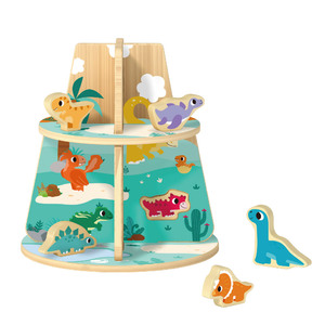 Jouets Montessori Activités en bois Puzzle Apprentissage Cognitif Jeux de dinosaures Jouets pour enfants - Product Image 4